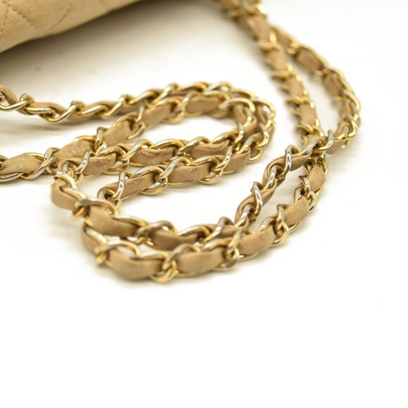 CHANEL Quilted CC Single Flap Shoulder Bag Matelasse Leather Chain - Picture 16 of 16